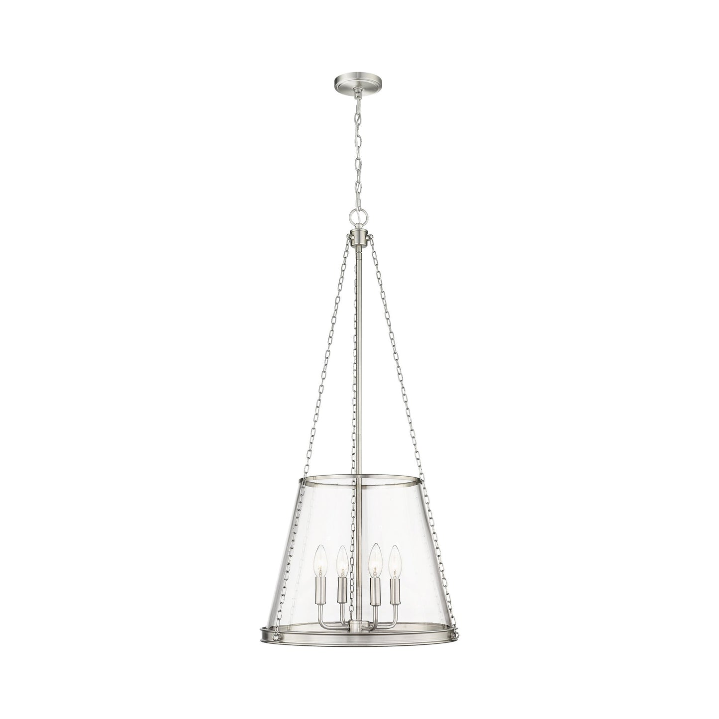 Prescott Pendant Light in Brushed Nickel (Large).
