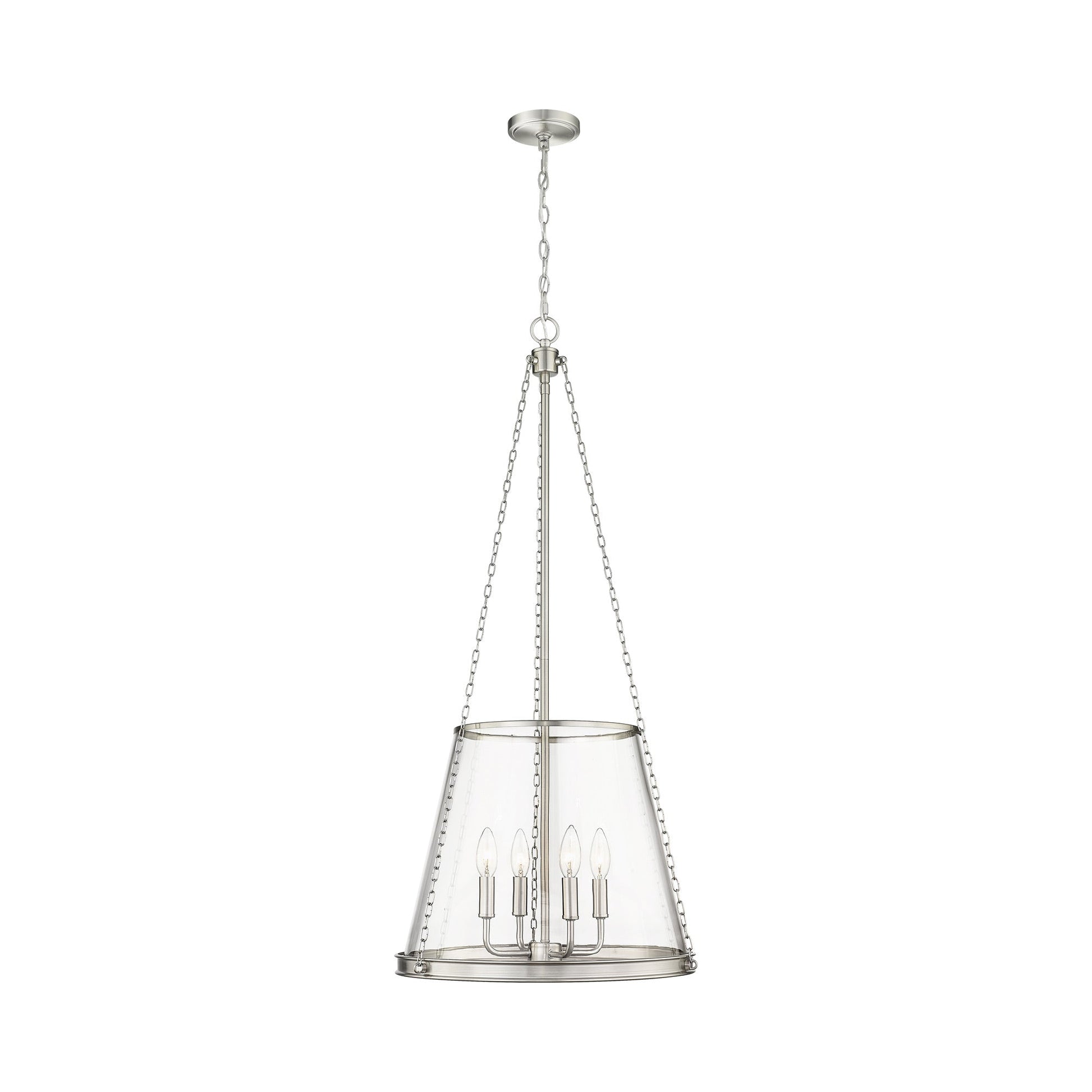 Prescott Pendant Light in Brushed Nickel (Large).