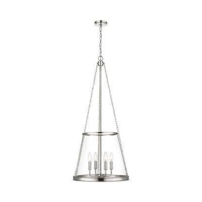 Prescott Pendant Light in Polished Nickel (Large).