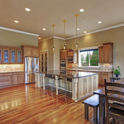Quadra Pendant Light in kitchen.