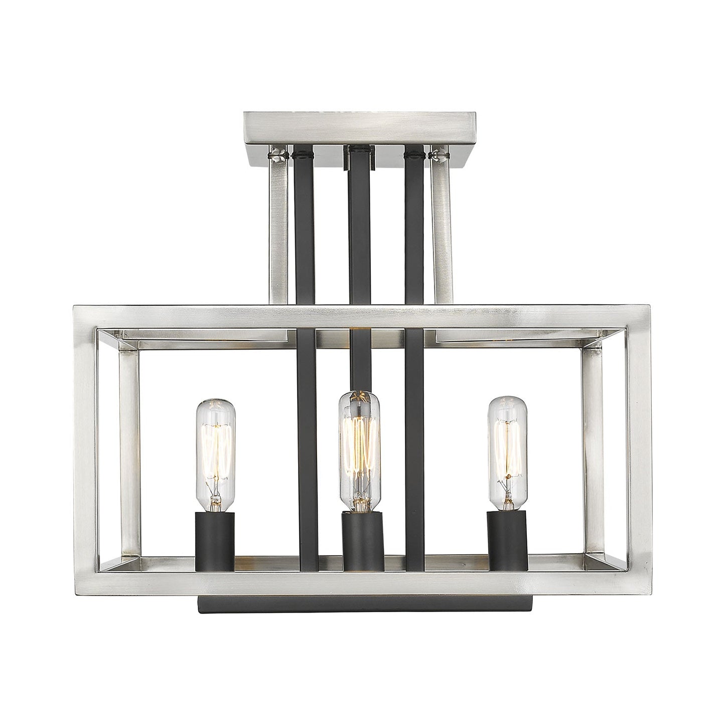 Quadra Semi Flush Mount Ceiling Light in Detail.