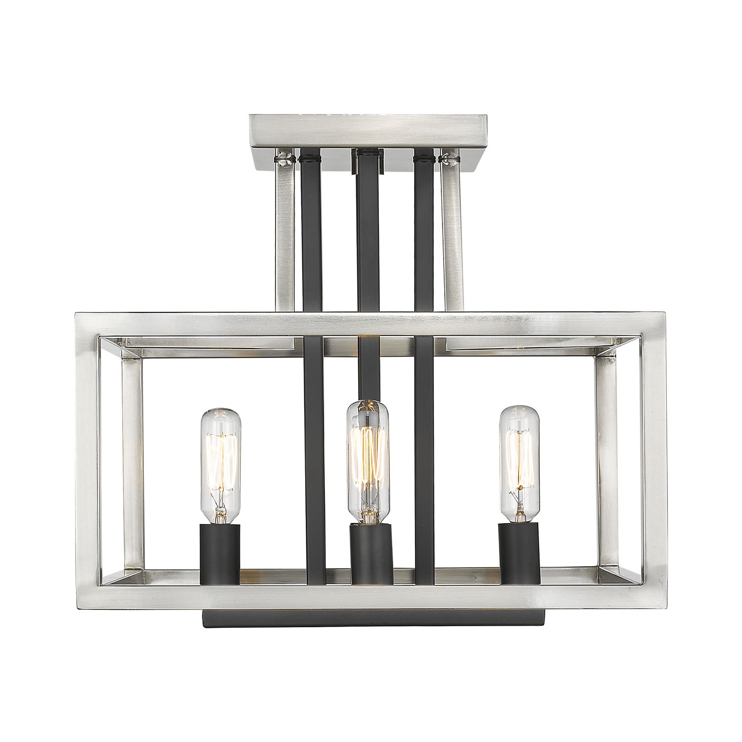 Quadra Semi Flush Mount Ceiling Light in Detail.