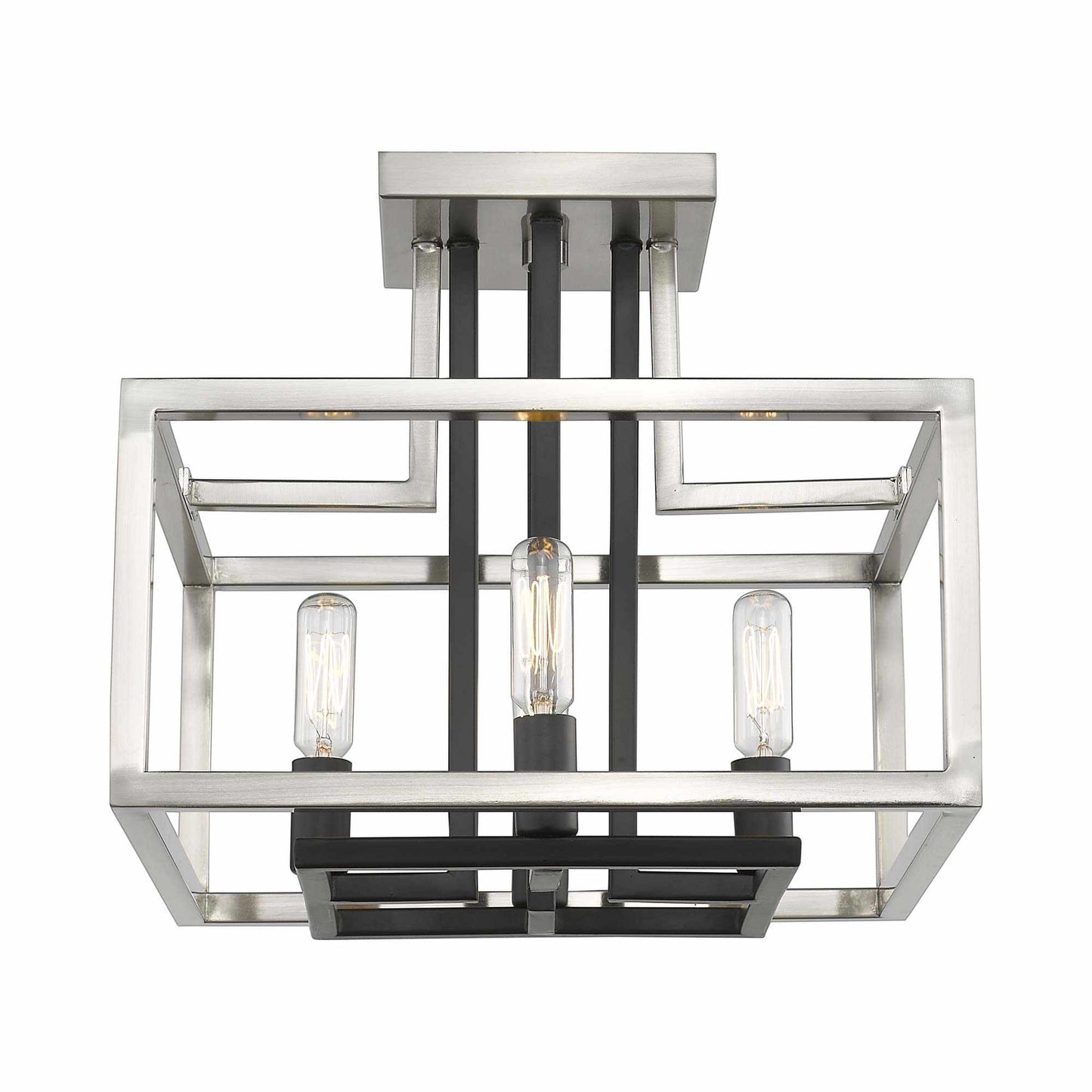 Quadra Semi Flush Mount Ceiling Light in Detail.
