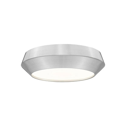 Quasars LED Flush Mount Ceiling Light in Brushed Nickel (12-Inch).