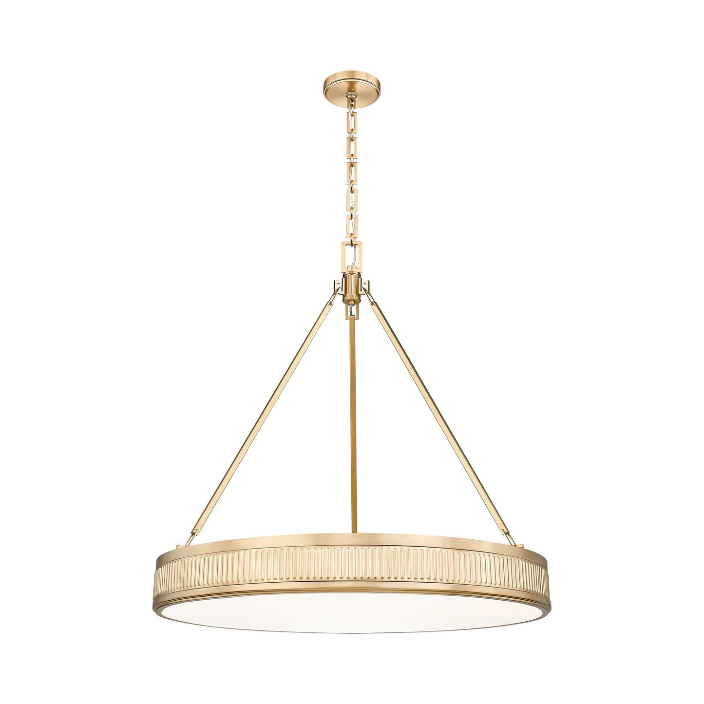 Quinn LED Pendant Light in Modern Gold (32-Inch).