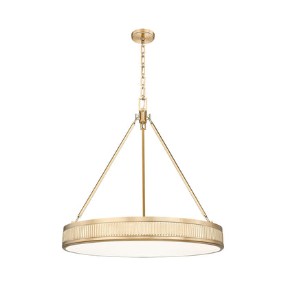 Quinn LED Pendant Light in Modern Gold (32-Inch).