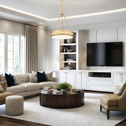 Quinn LED Pendant Light in living room.