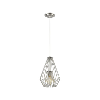 Quintus Pendant Light in Brushed Nickel (9.25-Inch).