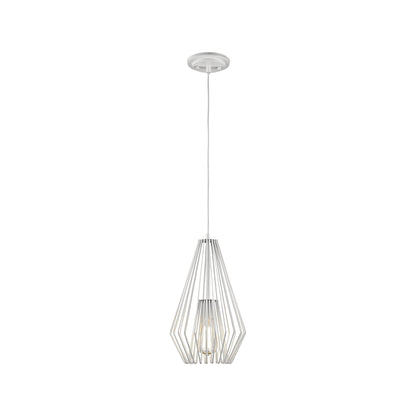 Quintus Pendant Light in Gloss White (9.25-Inch).