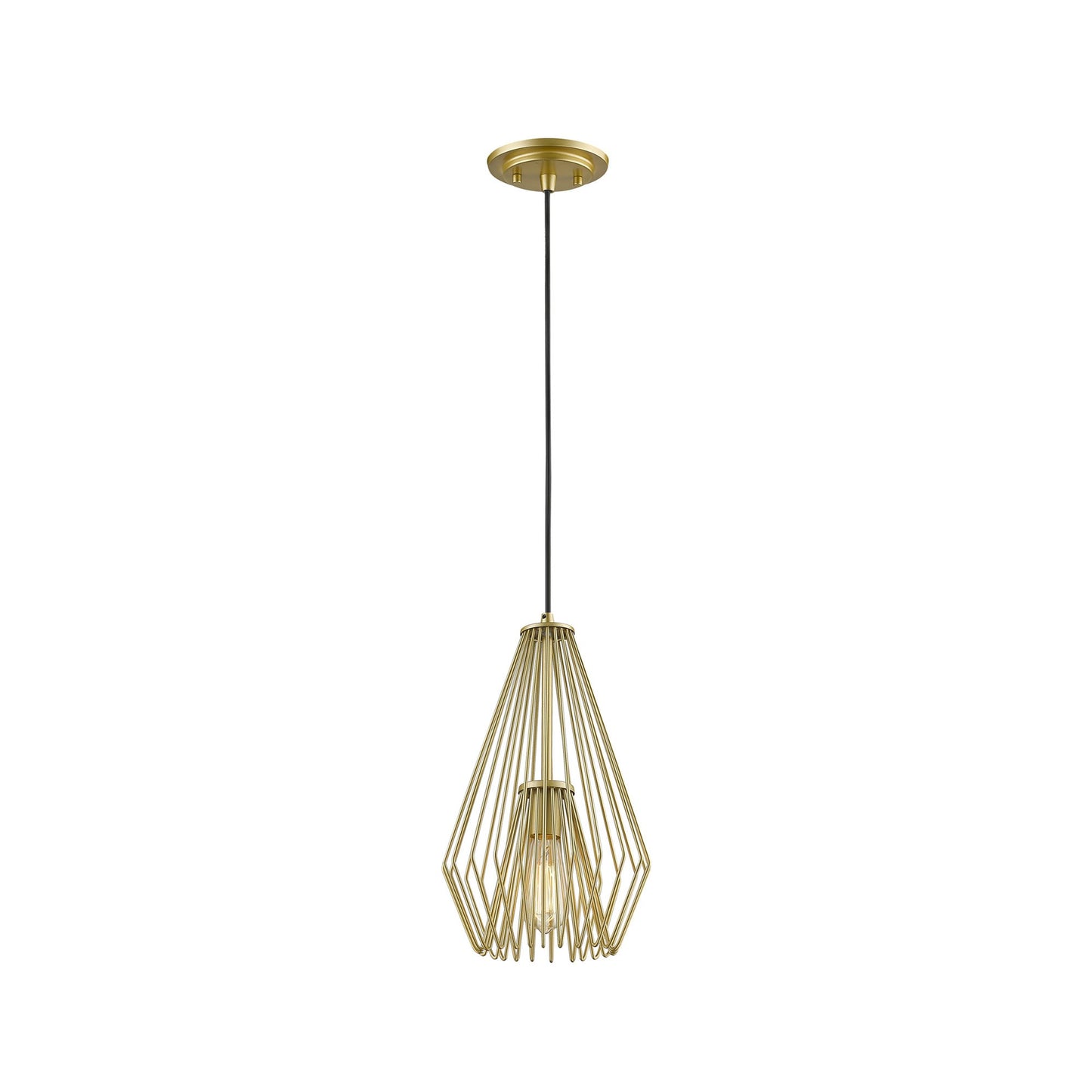 Quintus Pendant Light in Metallic Gold (9.25-Inch).