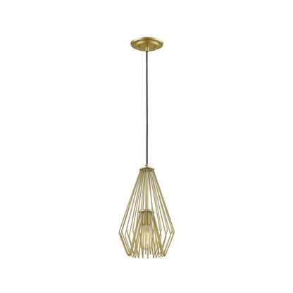 Quintus Pendant Light in Metallic Gold (9.25-Inch).