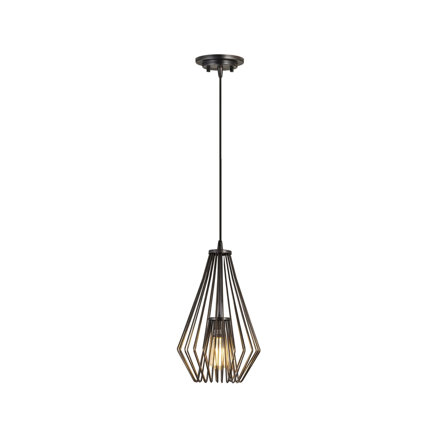 Quintus Pendant Light in Plated Bronze (9.25-Inch).