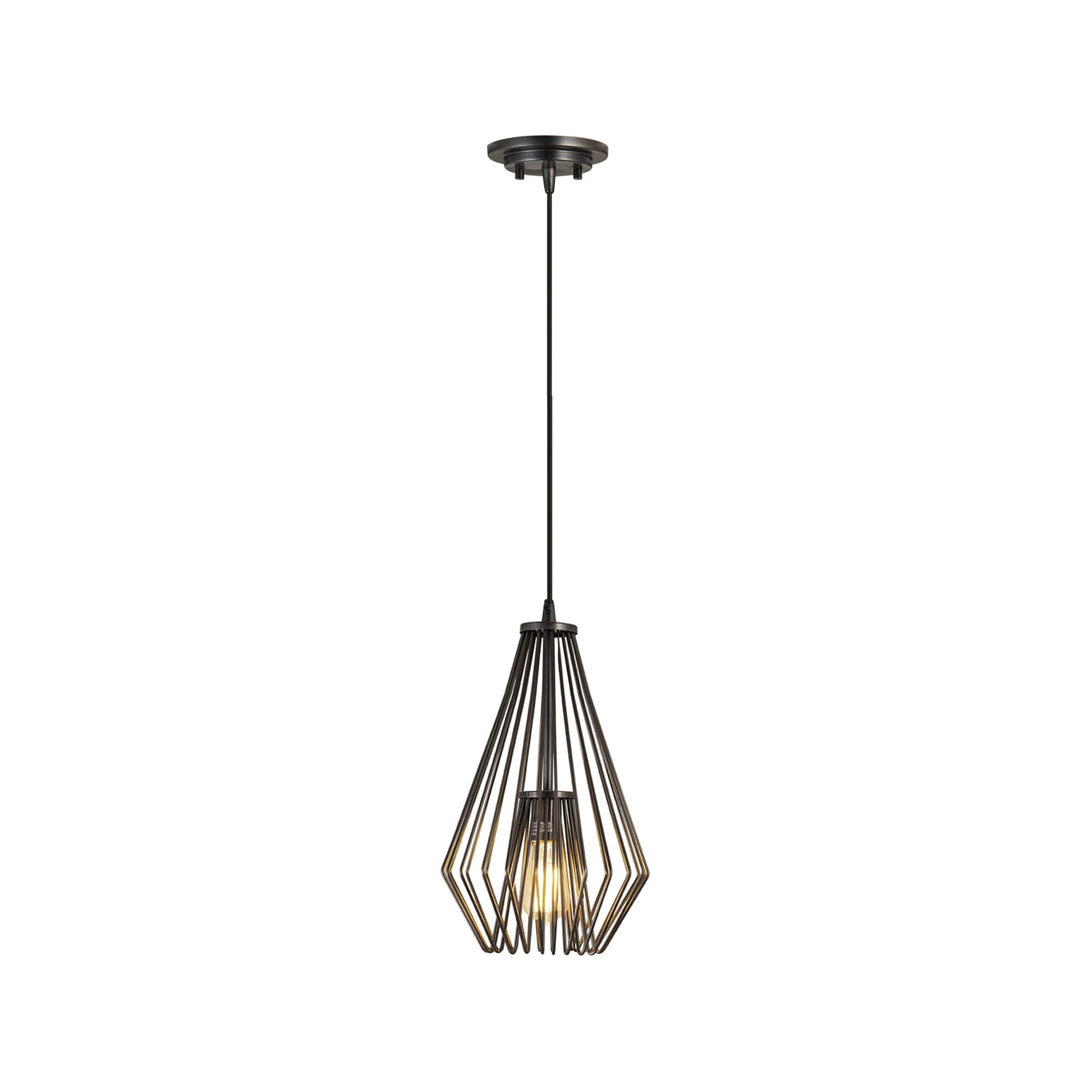 Quintus Pendant Light in Plated Bronze (9.25-Inch).