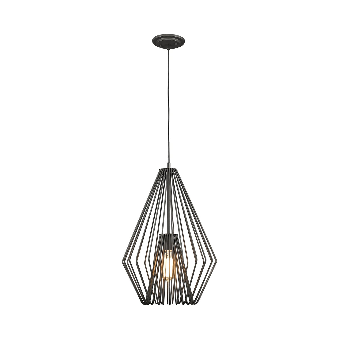 Quintus Pendant Light in Bronze (12.25-Inch).
