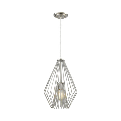 Quintus Pendant Light in Brushed Nickel (12.25-Inch).