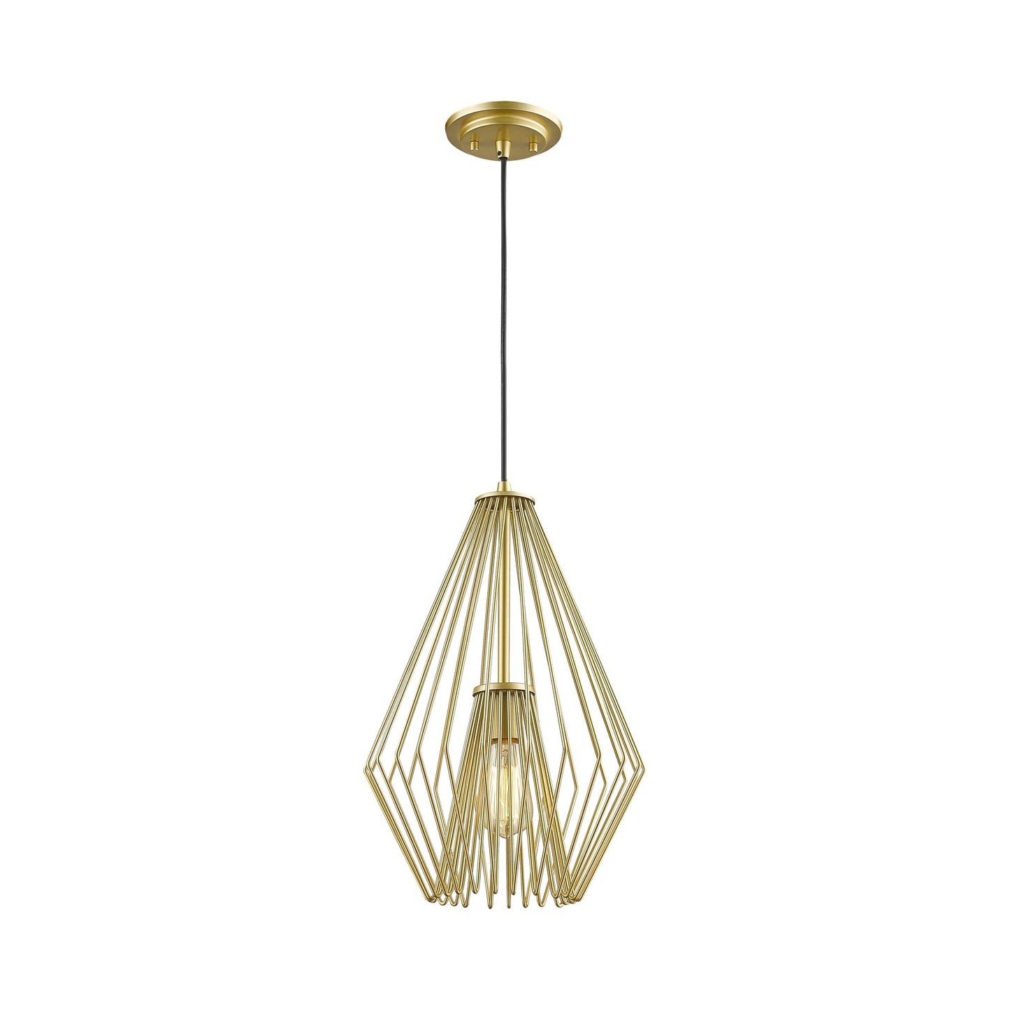 Quintus Pendant Light in Metallic Gold (12.25-Inch).