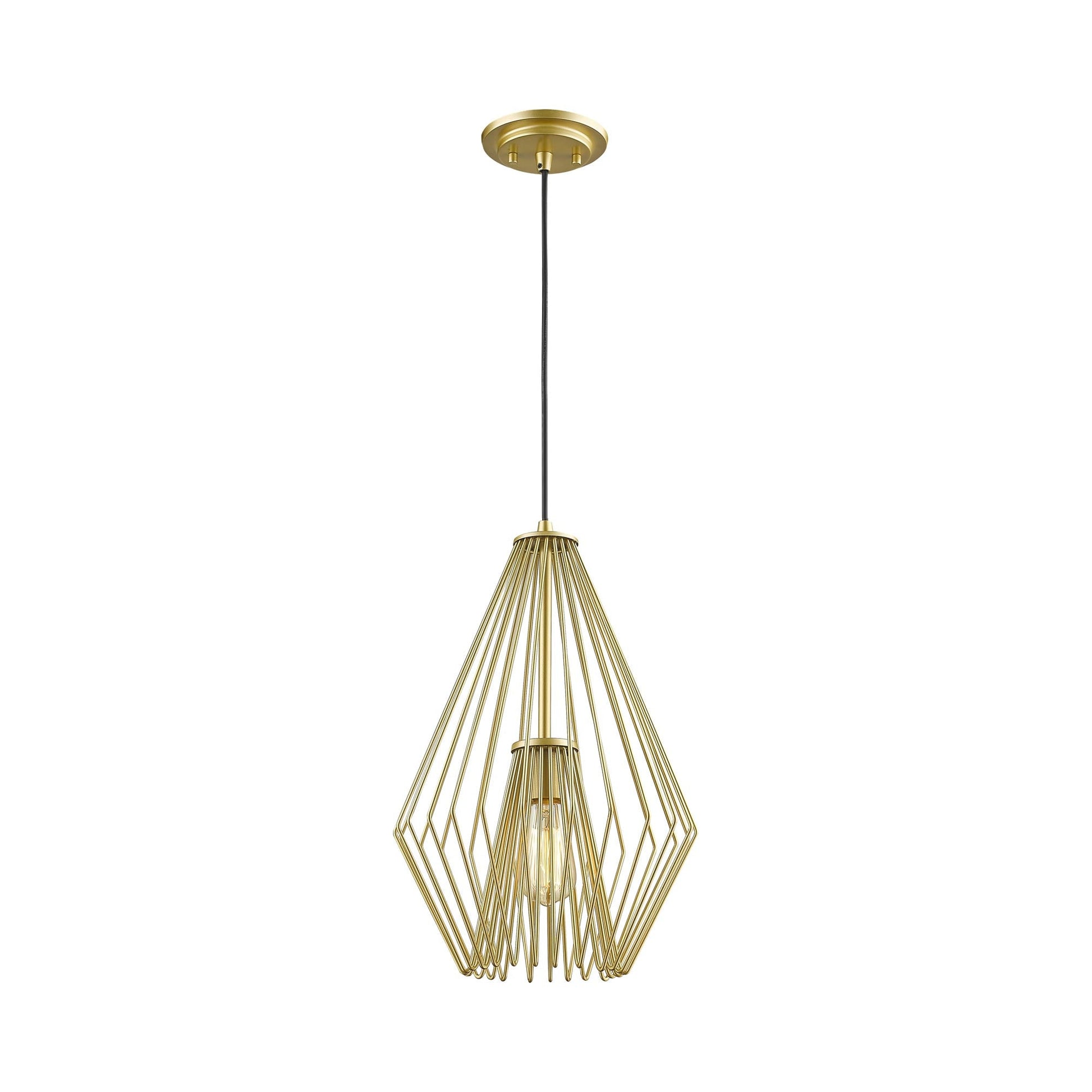 Quintus Pendant Light in Metallic Gold (12.25-Inch).