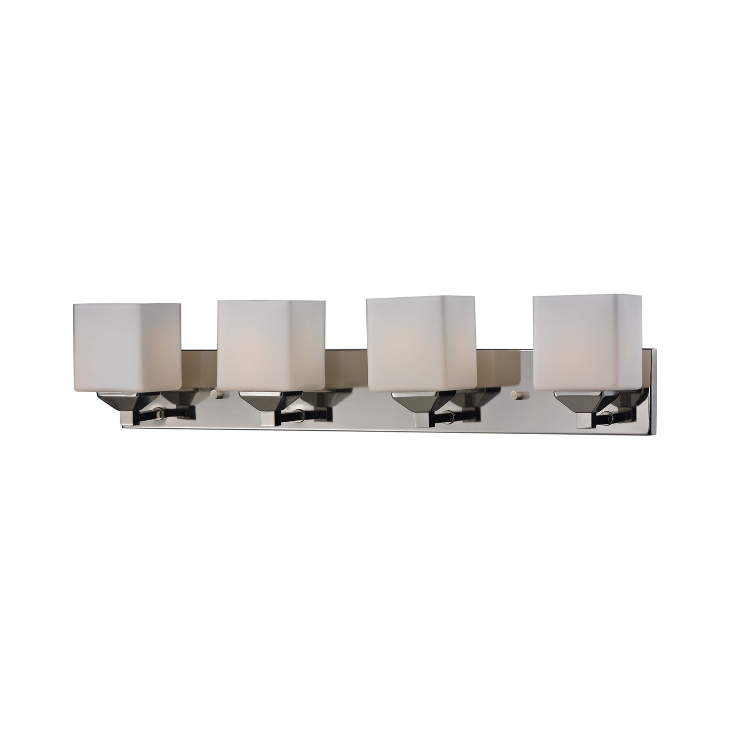 Quube Bath Vanity Light in Chrome (4-Light).
