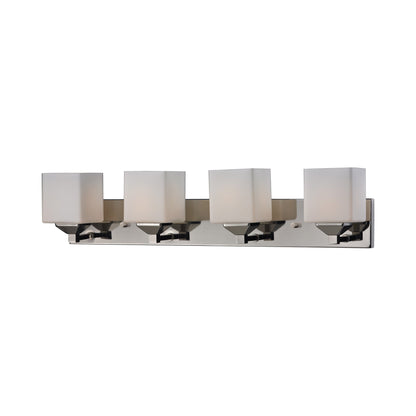Quube Bath Vanity Light in Chrome (4-Light).