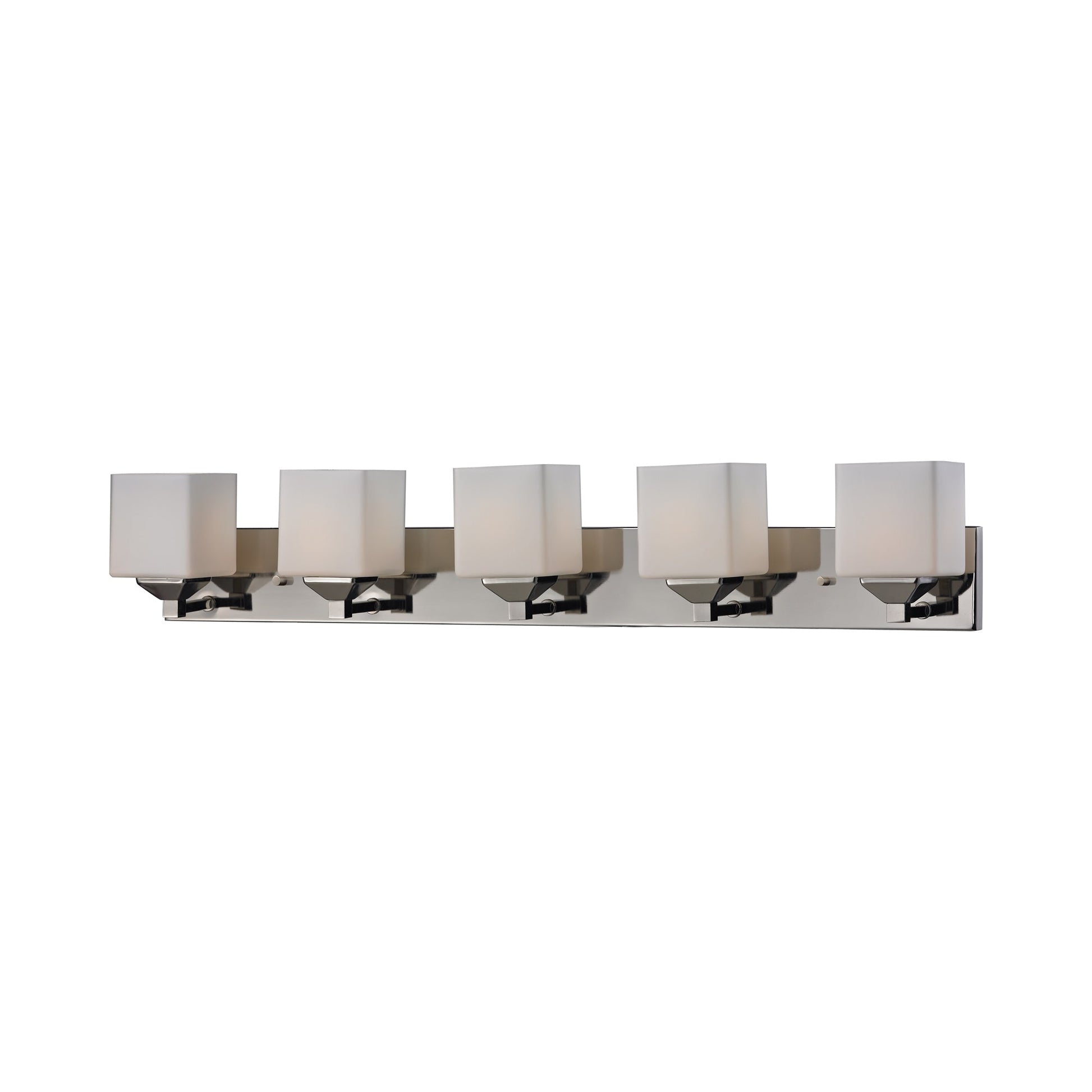 Quube Bath Vanity Light in Chrome (5-Light).