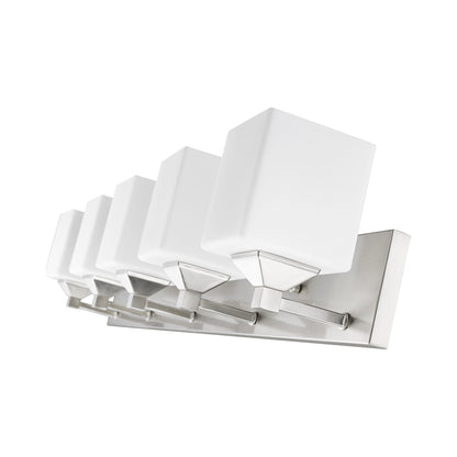 Quube Bath Vanity Light in Detail.