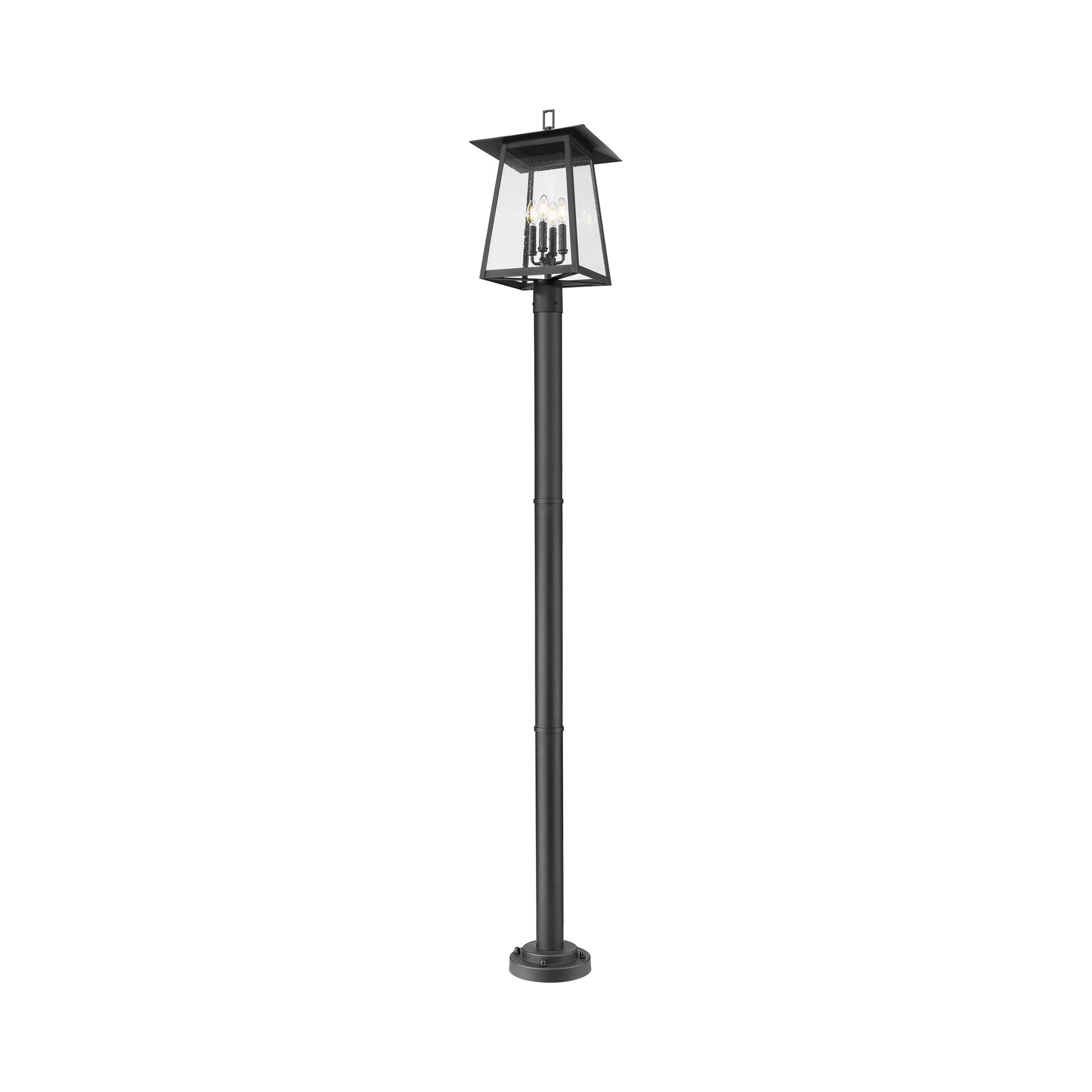 Rainer Outdoor Lean Post Light in Detail.