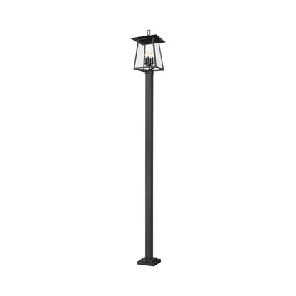 Rainer Outdoor Square Post Light in Detail.