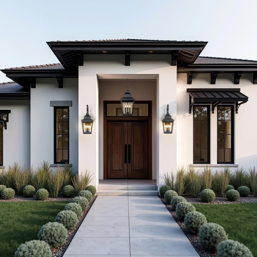 Raphael Outdoor Pendant Light in Outside Area.