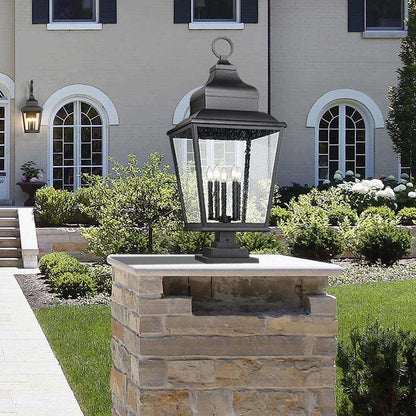 Raphael Outdoor Pier Mount Light in Outside Area.