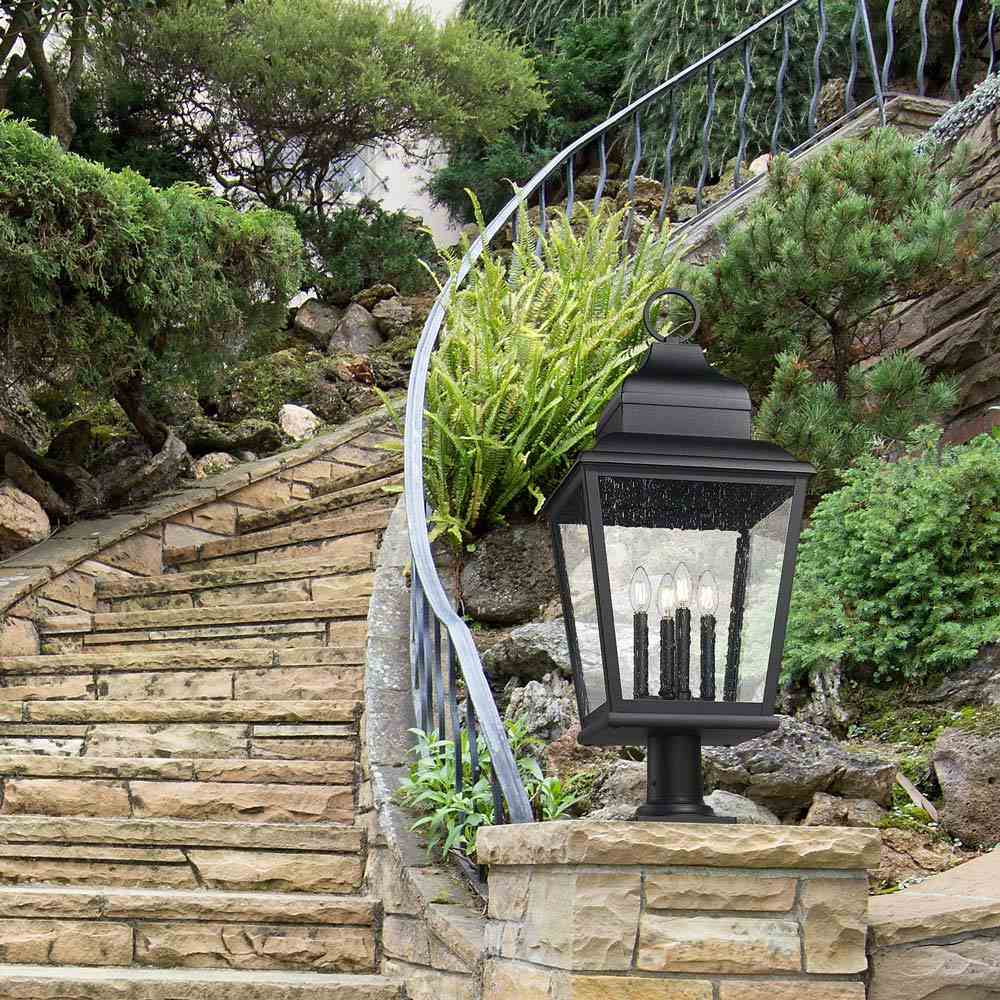 Raphael Outdoor Pier Mount Light in Outside Area.