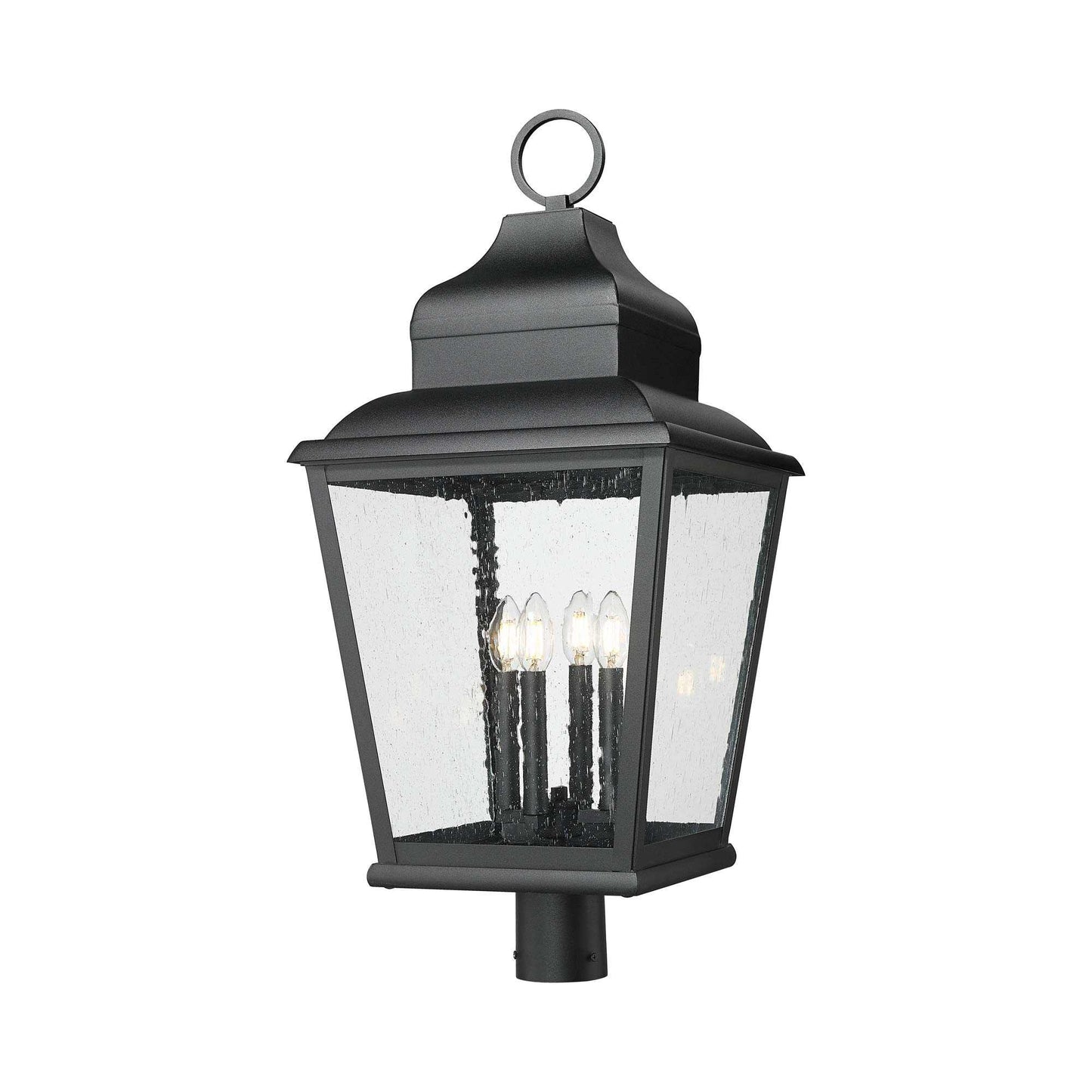Raphael Outdoor Post Mount Light (4-Light/Round Post Mount).