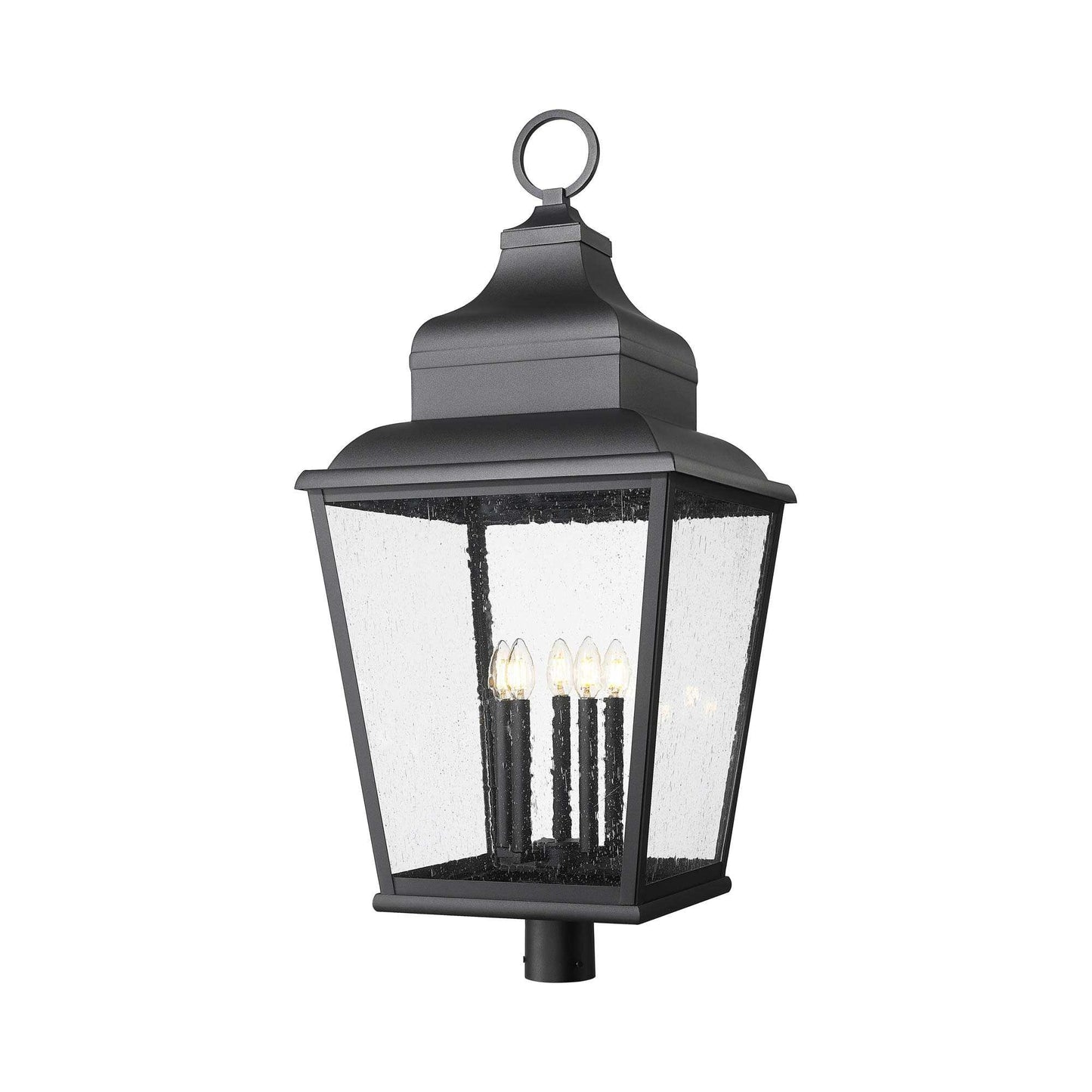 Raphael Outdoor Post Mount Light (5-Light/Round Post Mount).