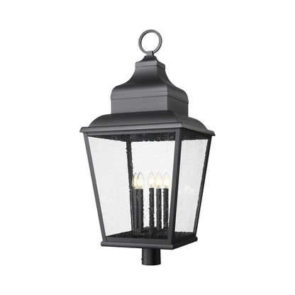 Raphael Outdoor Post Mount Light (5-Light/Round Post Mount).