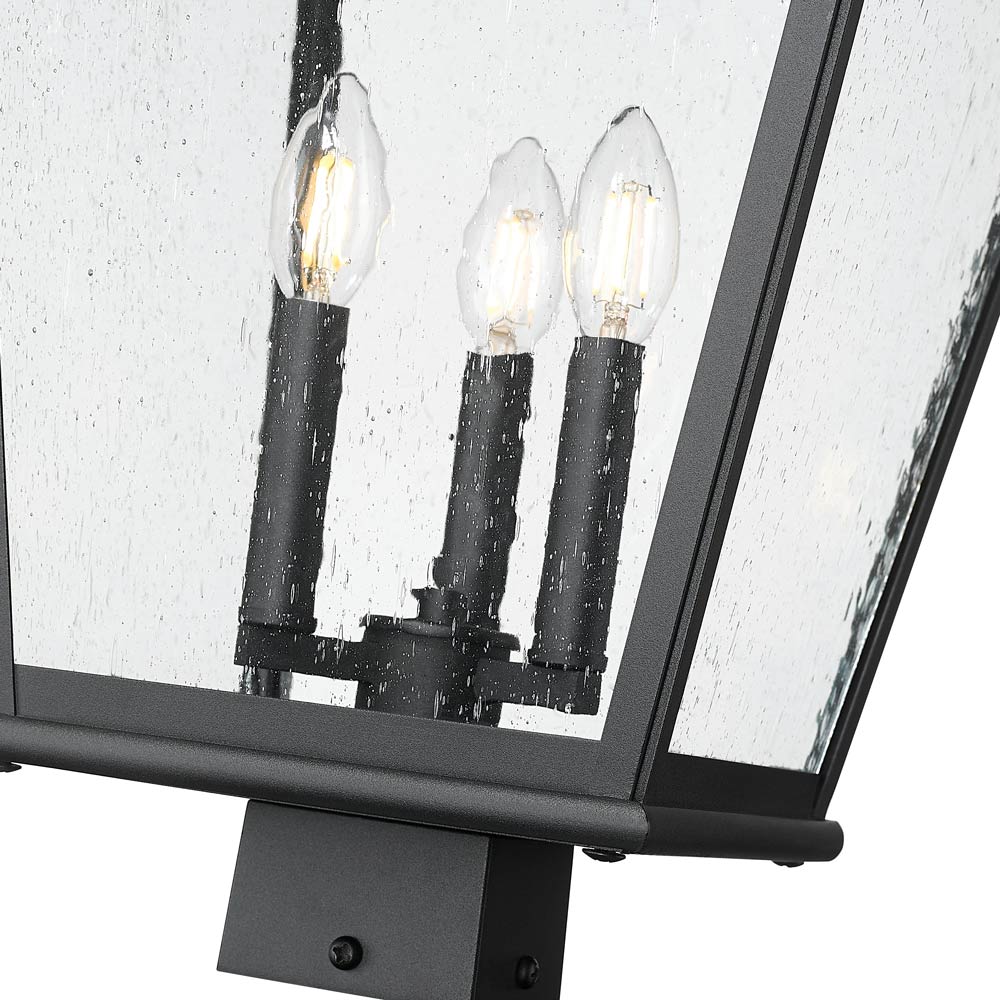 Raphael Outdoor Post Mount Light in Detail.