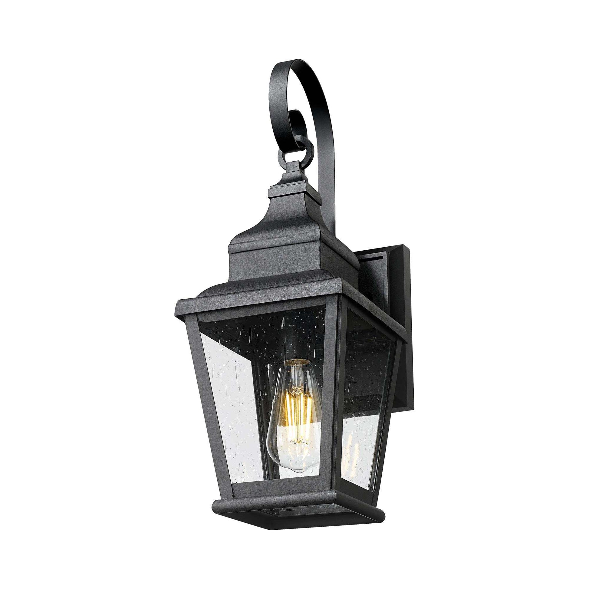 Raphael Single Outdoor Wall Light in Detail.