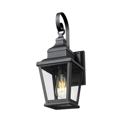 Raphael Single Outdoor Wall Light in Detail.