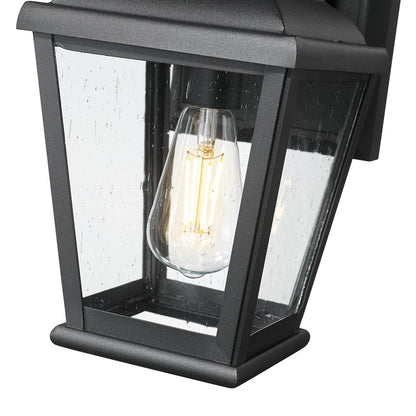 Raphael Single Outdoor Wall Light in Detail.