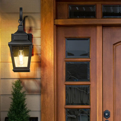 Raphael Single Outdoor Wall Light in Outside Area.