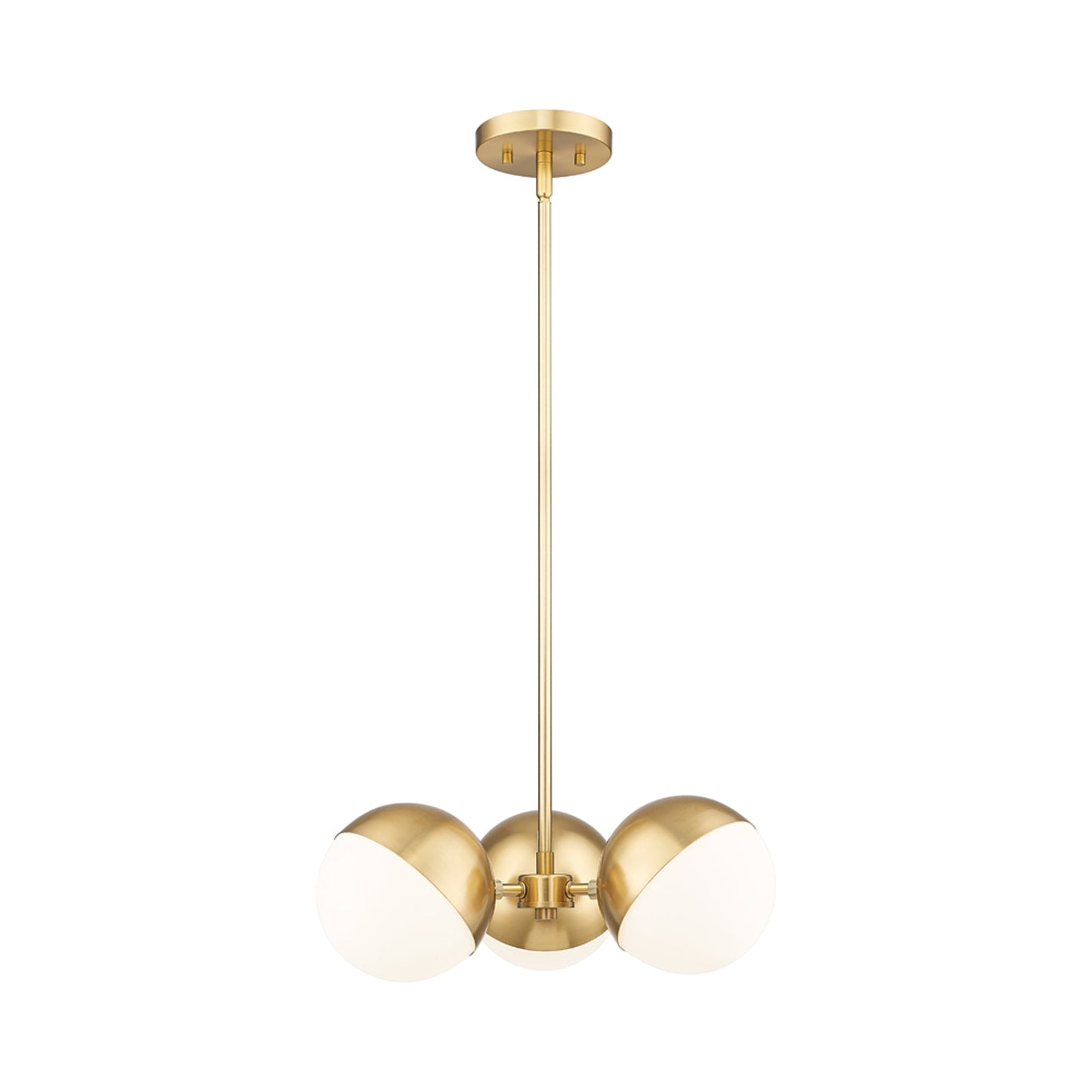 Realm Sphere Chandelier in Modern Gold (3-Light).