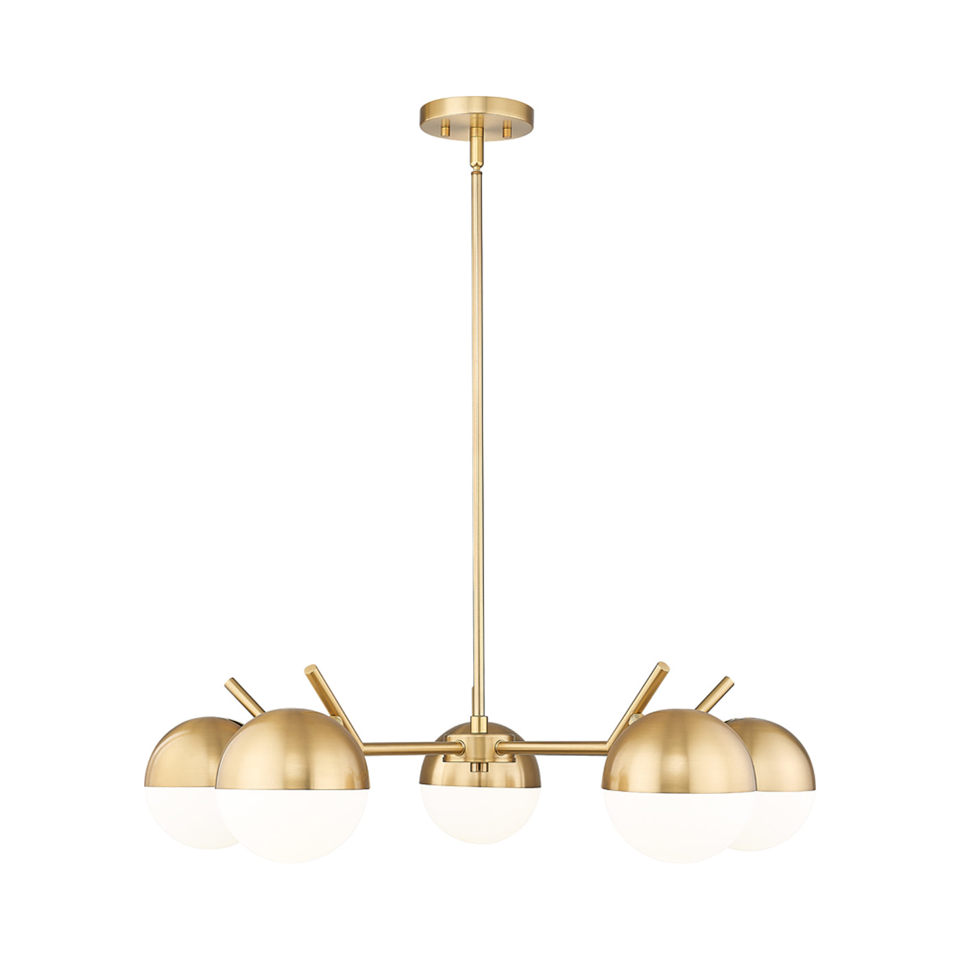 Realm Sphere Chandelier in Modern Gold (5-Light).