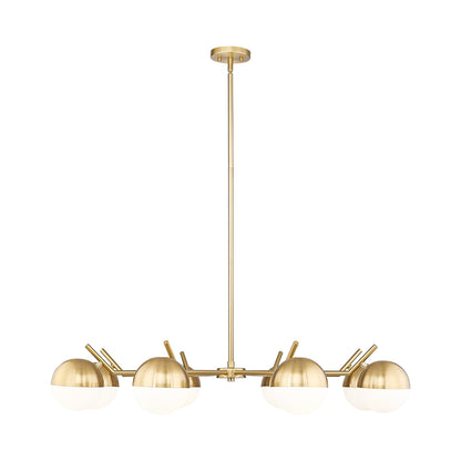 Realm Sphere Chandelier in Modern Gold (8-Light).
