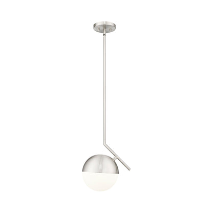 Realm Sphere Pendant Light in Brushed Nickel (10.75-Inch).
