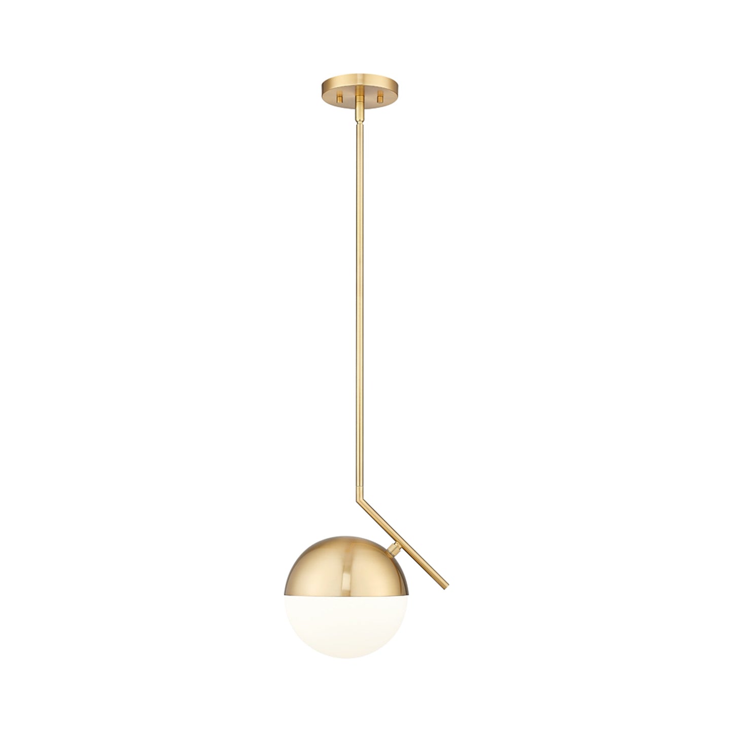 Realm Sphere Pendant Light in Modern Gold (10.75-Inch).