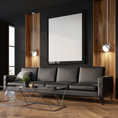 Realm Sphere Pendant Light in living room.