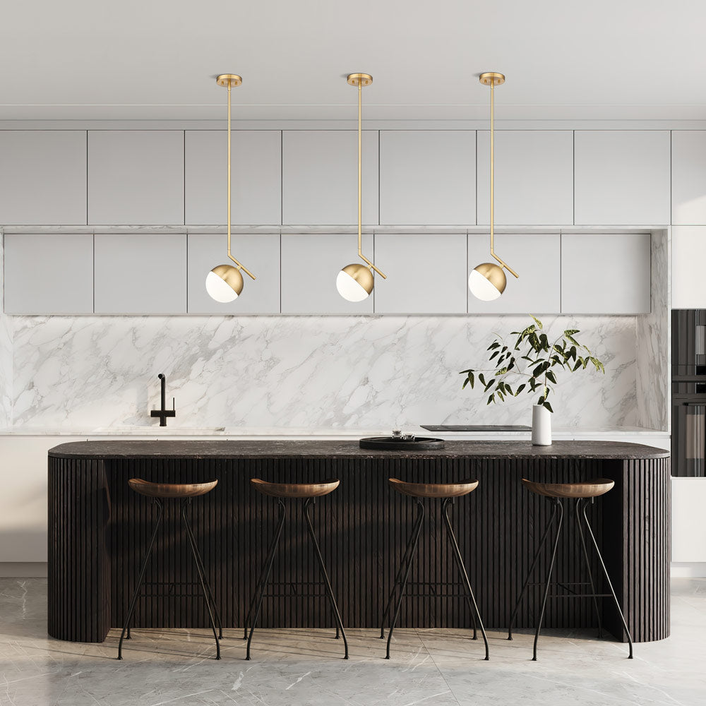 Realm Sphere Pendant Light in dining room.