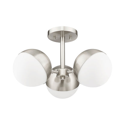 Realm Sphere Semi Flush Mount Ceiling Light.