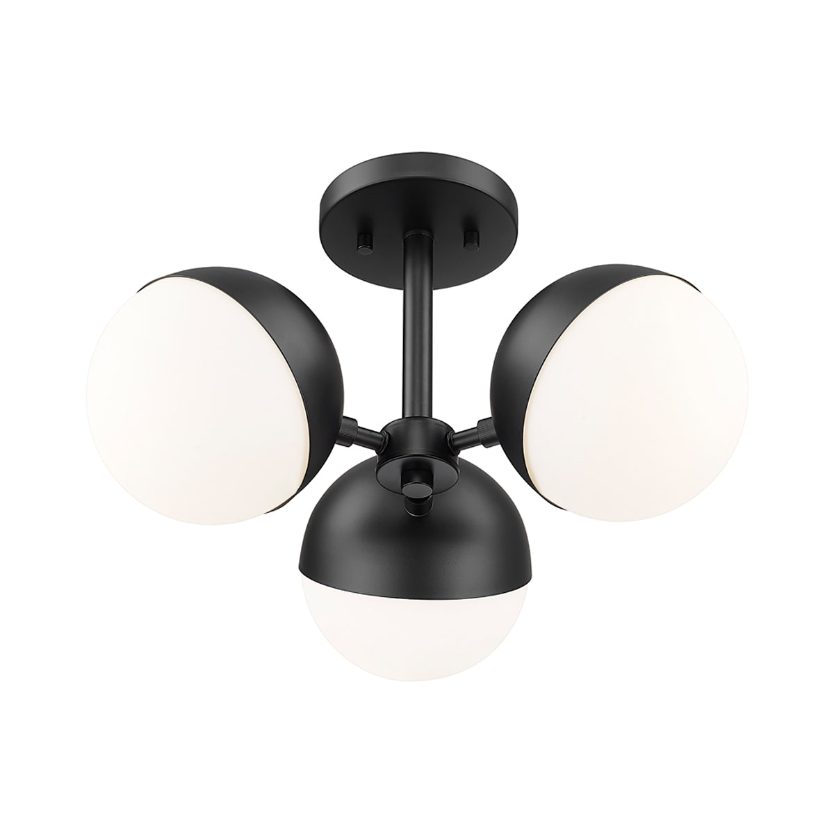 Realm Sphere Semi Flush Mount Ceiling Light in Detail.