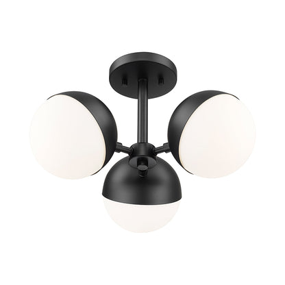 Realm Sphere Semi Flush Mount Ceiling Light in Detail.