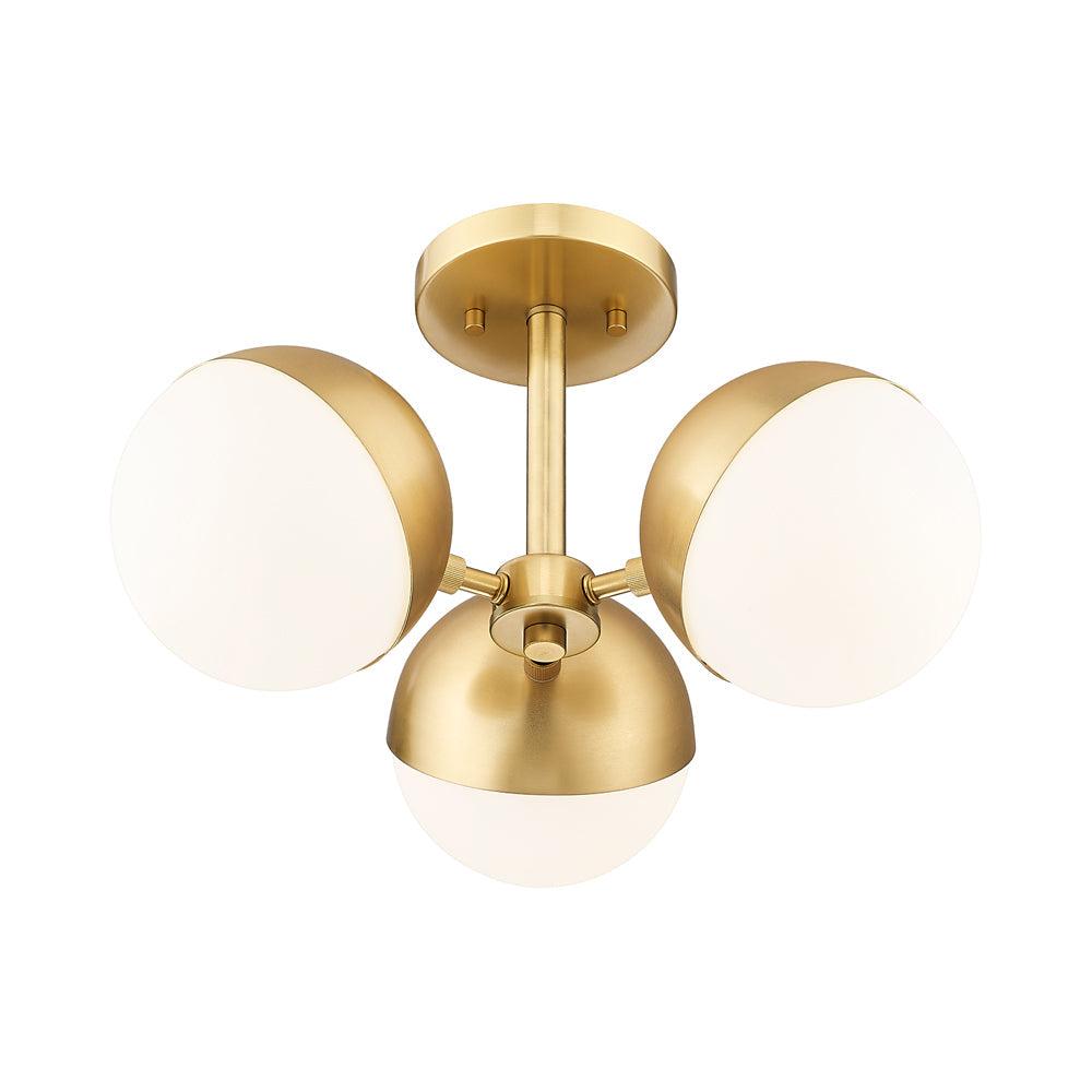 Realm Sphere Semi Flush Mount Ceiling Light in Detail.