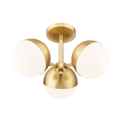 Realm Sphere Semi Flush Mount Ceiling Light in Detail.